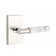 Select Round Privacy (Bed & Bath) Door Lever with Rectangle Rosette
