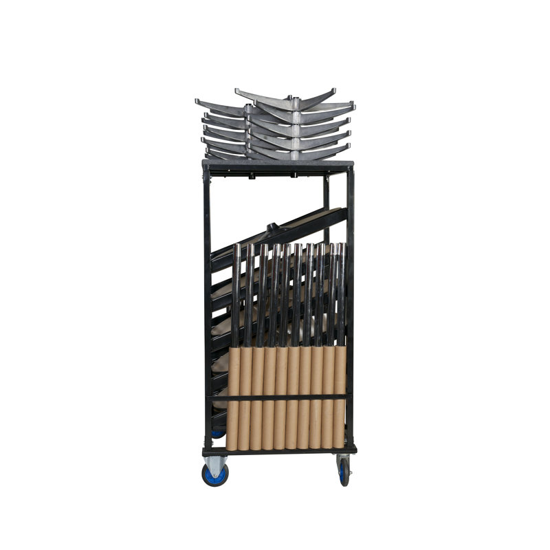 Black Steel 76" High Capacity Cocktail Table Dolly