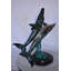 Paire de baleines bleues nageant dans l'océan, statue en bronze, taille: 21 po x 20 po x H 27 po.
