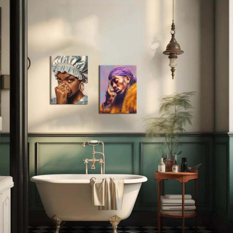 2 Piece Wrapped Canvas Print, 40 cm H x 30 cm W