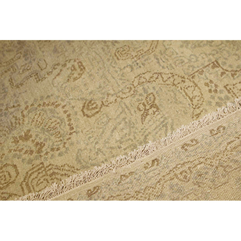 Wool Oriental Area Rug in Beige