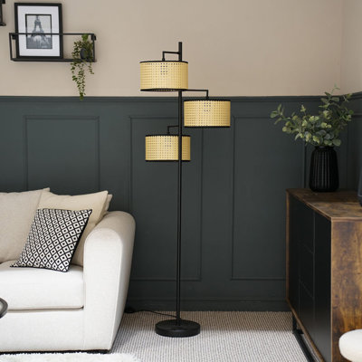 Alleena 161cm Matte Torchiere Floor Lamp Set
