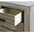 Weathered Gray Grain Finish Nightstand