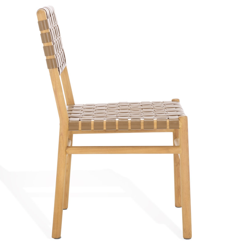Jeremiah Leather Upholstered Dining Chair, Brown