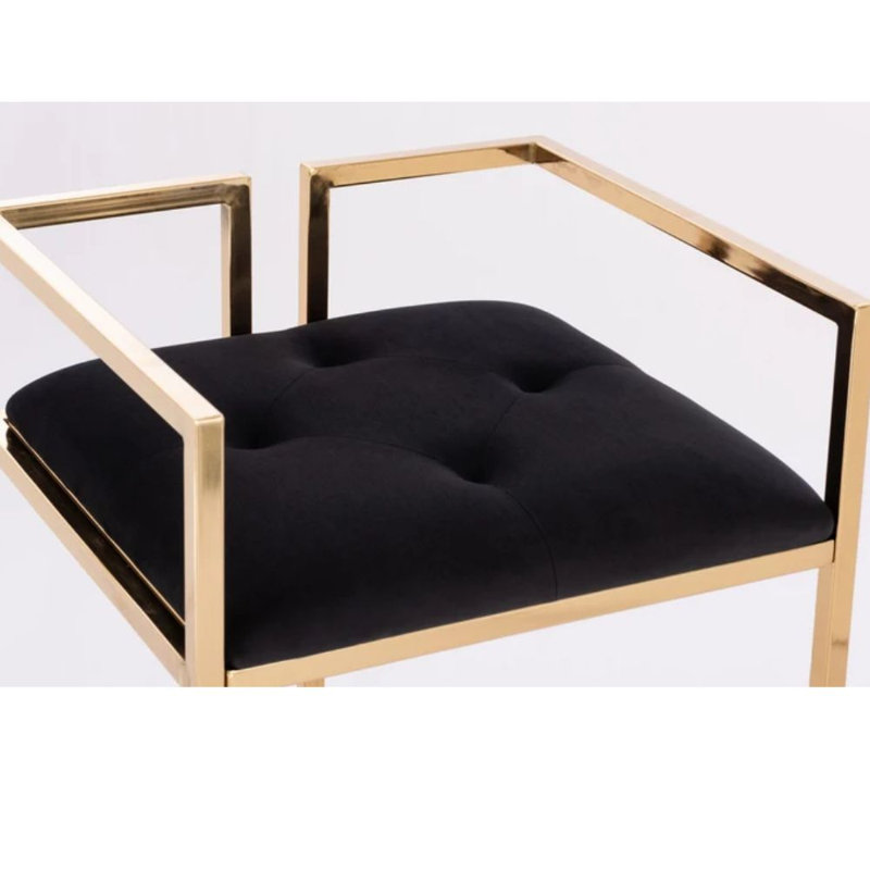 Tabouret de bar en velours Lennox