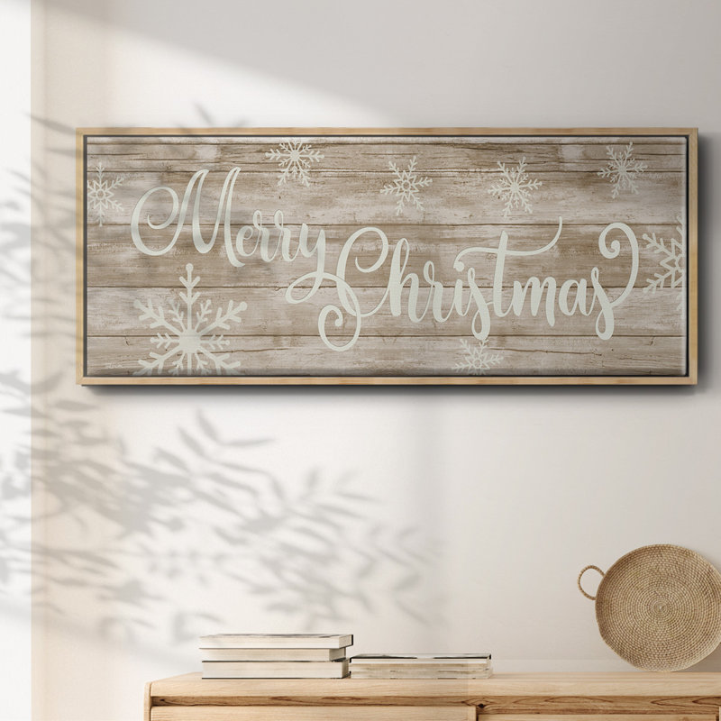 Merry Christmas- Framed Canvas