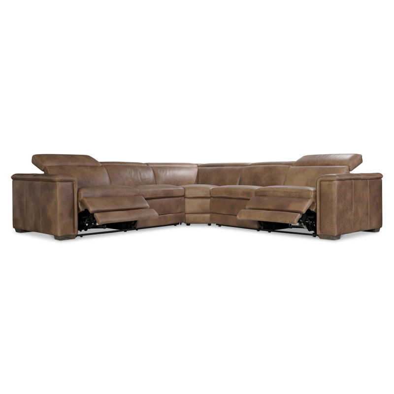 3-Piece Lioni Leather Power Motion Sectional