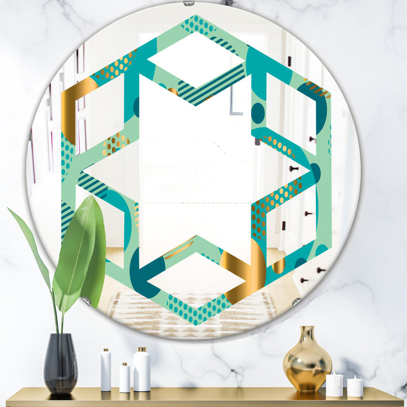 Miroir mural Hexagon Star and Dynamics III, H 23,6 po x l 23,6 po