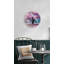 Horloge murale vibrante rose floral-649284896-649284910