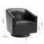 Garland Black Wood Base Swivel Chair-2141444909