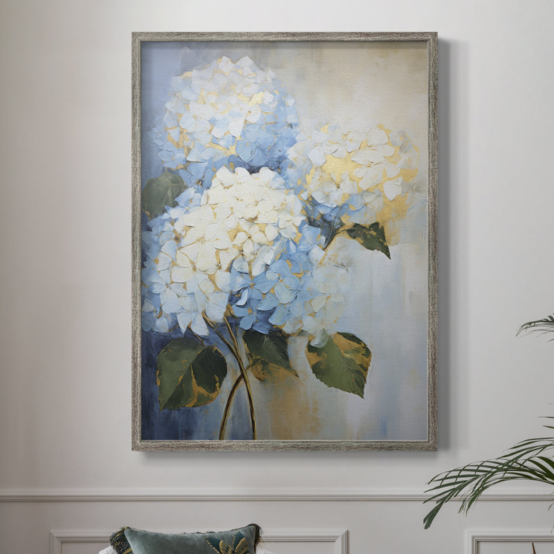 FLORAL Series XCVIII Framed Print - Solid Wood, 11" H x 9" W