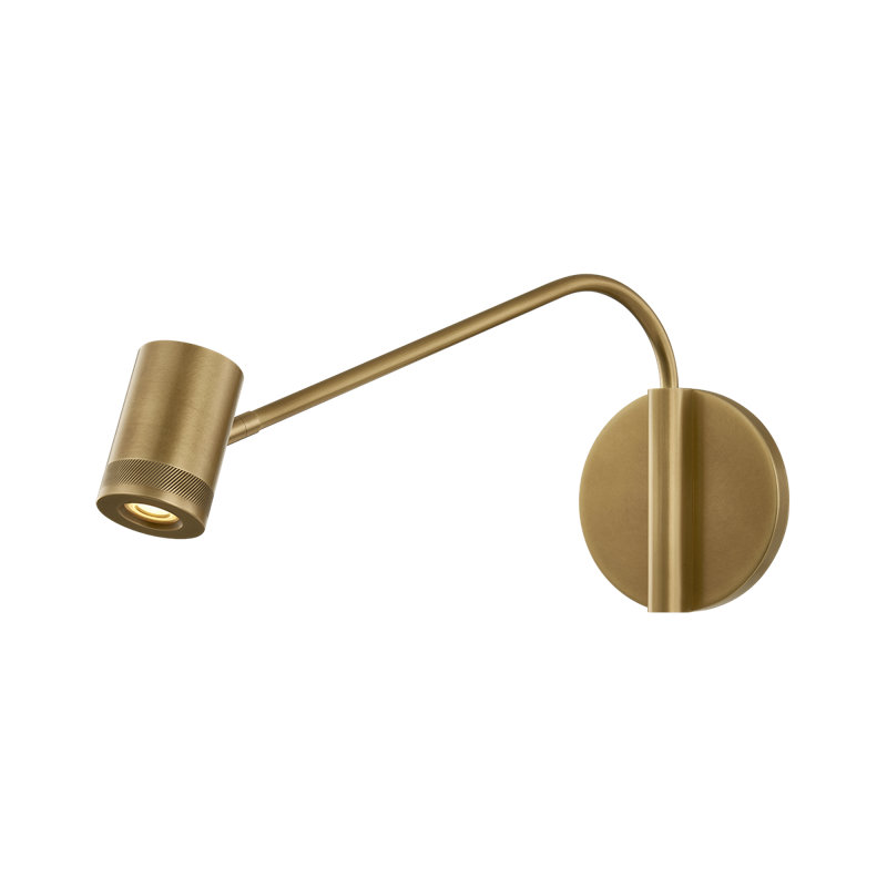 Applique murale à DEL 1 lumière à intensité variable intégrée 2700 K Vertex, H 6,5 po x l 4,5 po x P 14,25 po, 600