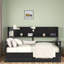 Lit de jour moderne avec tablettes de rangement et 2 tiroirs-2084489842