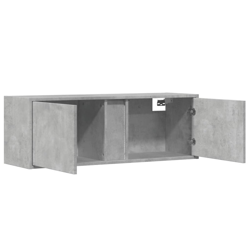 Dalin Unfinished TV Stand for TVs up to 43", Concrete Grey, 100cm