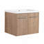 Armoire de salle de bain avec lavabo, portes à fermeture douce, conception à fixation flottante, pour petite salle de bain