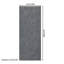 Tapis d'entrée antidérapant gris