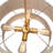 20-Inch  4-Light Dimmable Tiered Rattan Drum Chandelier with Adjustable Height and Gold Finish