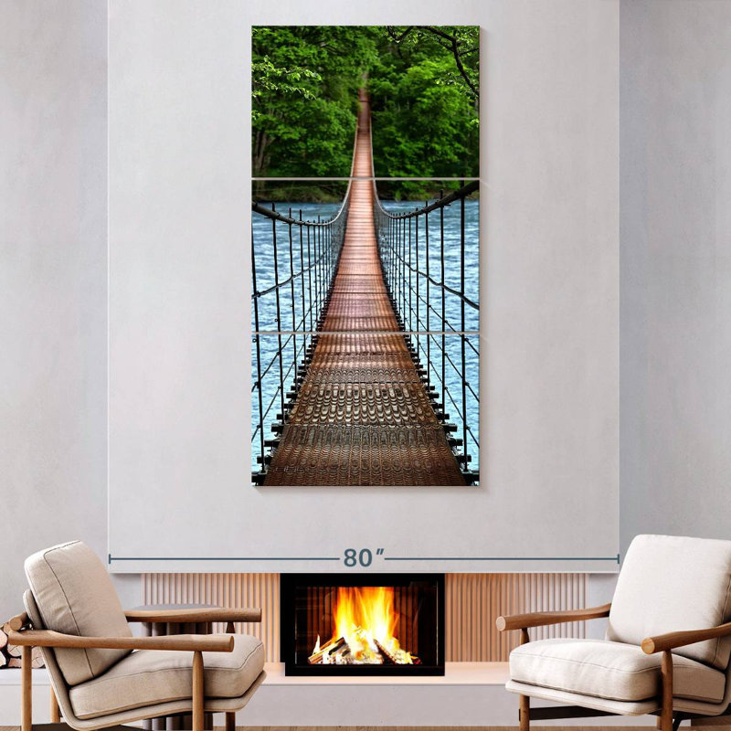 Jungle Rope Bridge, 80" H x 39" W