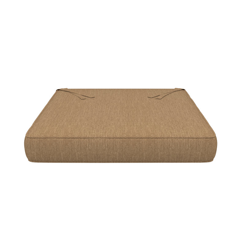 Sunbrella Indoor/Outdoor Dining Chair Cushion, 16" W x 16" D, Sunbrella® Heather Beige