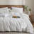 XINMIANFANG Striped Duvet Cover Set 100% Washed Cotton Comforter Cover for All Seasons Linen Feel Bedding Set-117357612-117357617