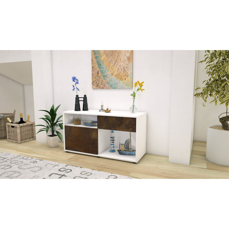 Elmer 1 - Drawer Chest of Drawers, White and dark brown