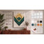 Golden Sunburst Art Deco - Wrapped Canvas-785032237-785032239