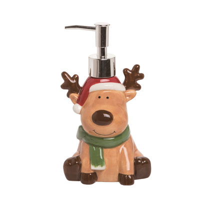  Ceramic Reindeer Soap Dispenser Home Decorations Christmas