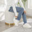 Repose-pieds rond avec rangement