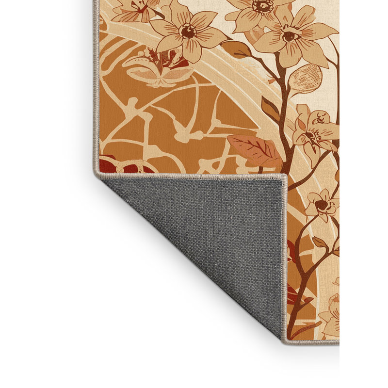 Tapis marocain doux et moelleux Temaraia Jasmine, Carré 7 pi