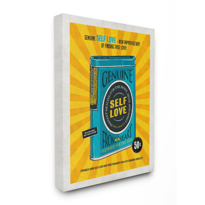 " Genuine Self Love Vintage Comic Book Blue Yellow Design " by Ester Kay