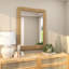 Miroir mural en corde de jute brun fait à la main