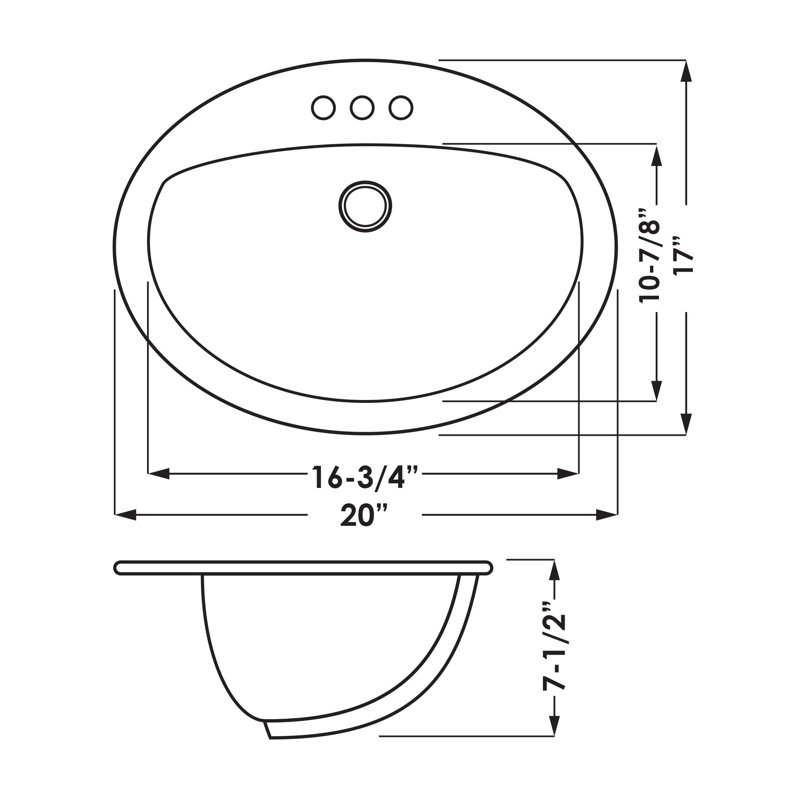 Lavabo pour salle de bain NOBLE TM2017W