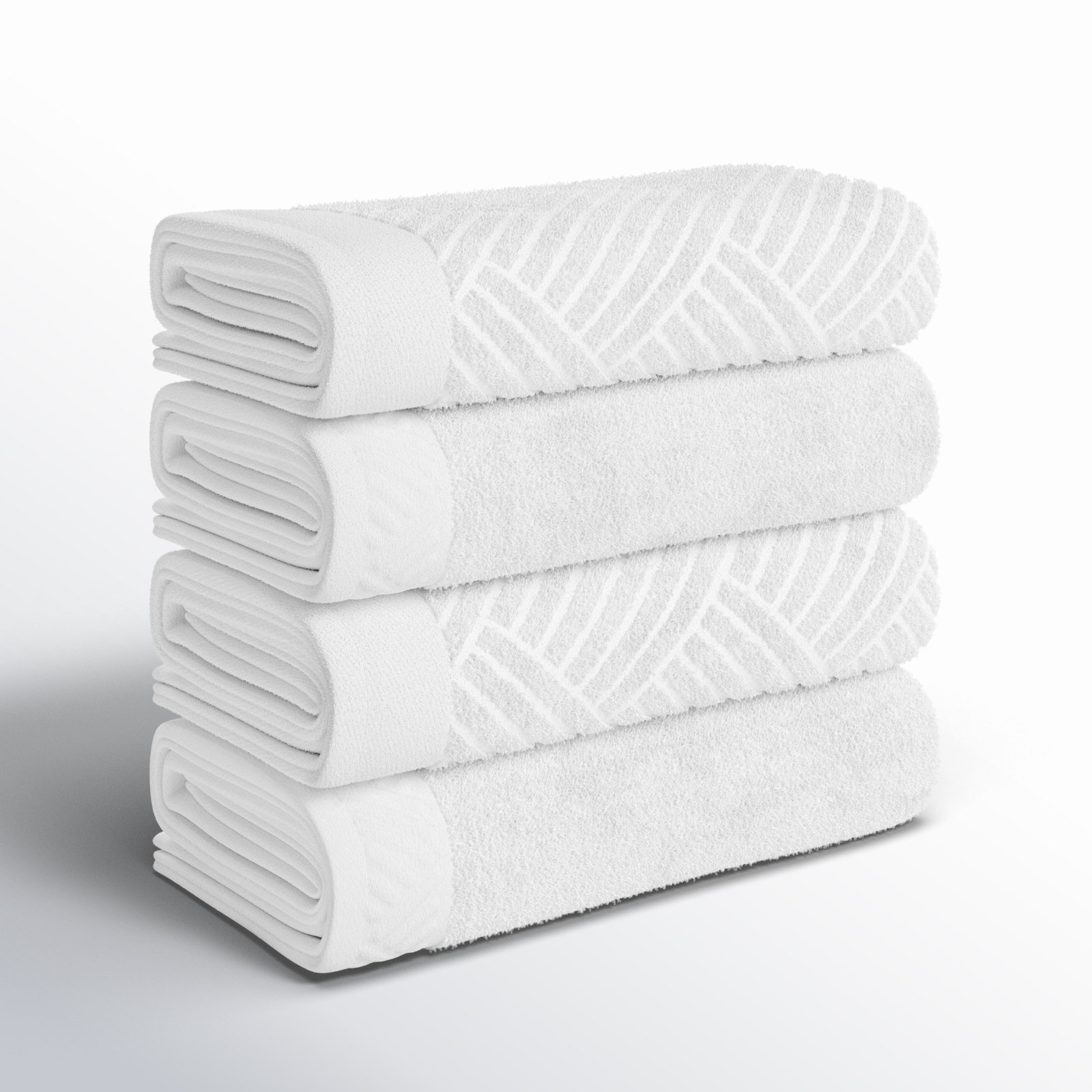 Osterley Egyptian Cotton Bath Towels, White