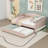 Upholstered Daybed with Trundle and LED Lights-202597668-202597666
