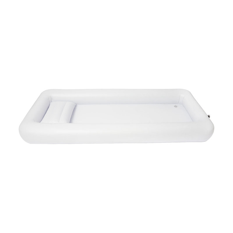 Inflatable Bed Bath Tub Portable Shower Bed Pan with Air Pump
