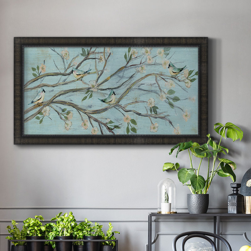 «Blue Sky and Blossoms», reproduction d'un seul cadre photo sur toile, H 21 po x l 37 po x P 2,5 po