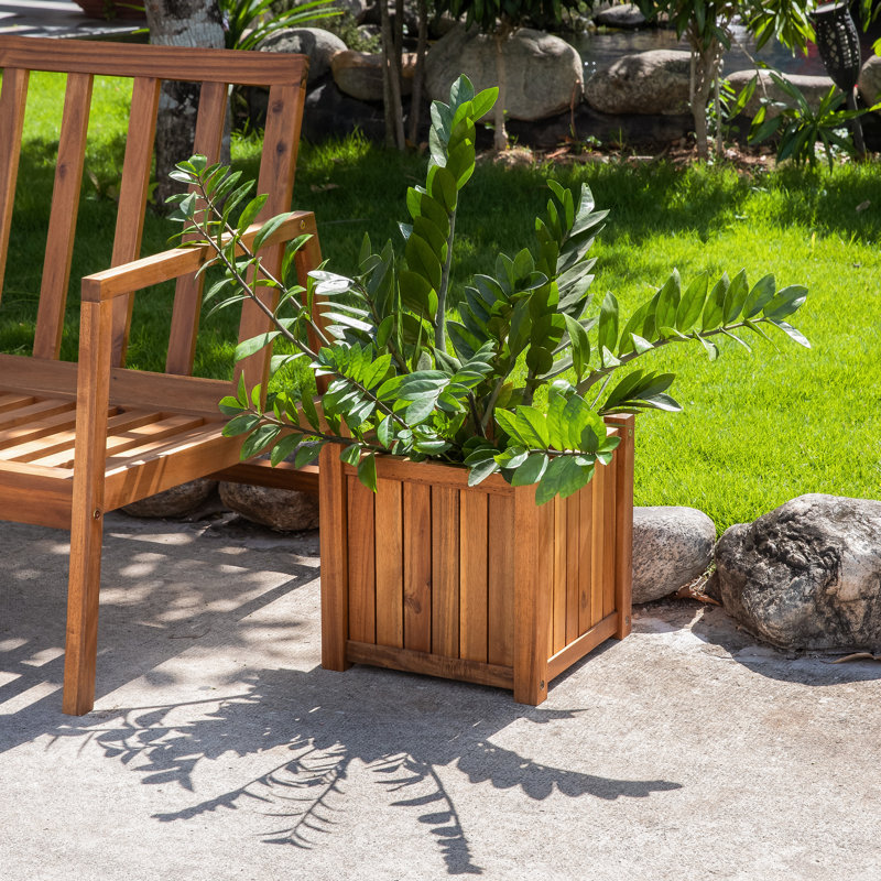 Wood Planter Box, Brown