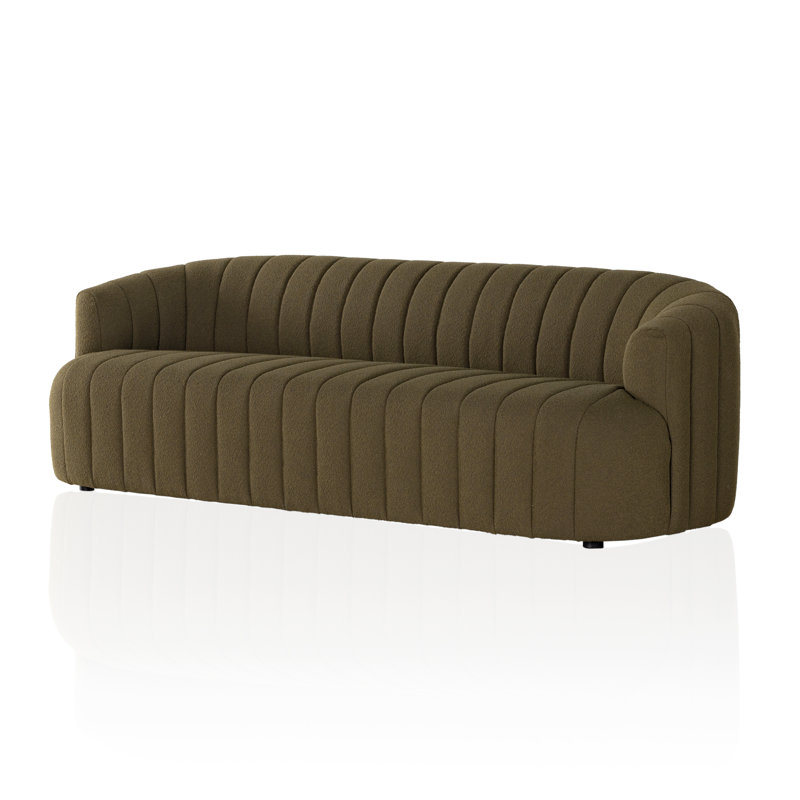 Canapé Cathyann, Fiqa Boucle Olive 100% polyester
