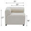 Canapé modulaire rembourré en U Briar-1450085401