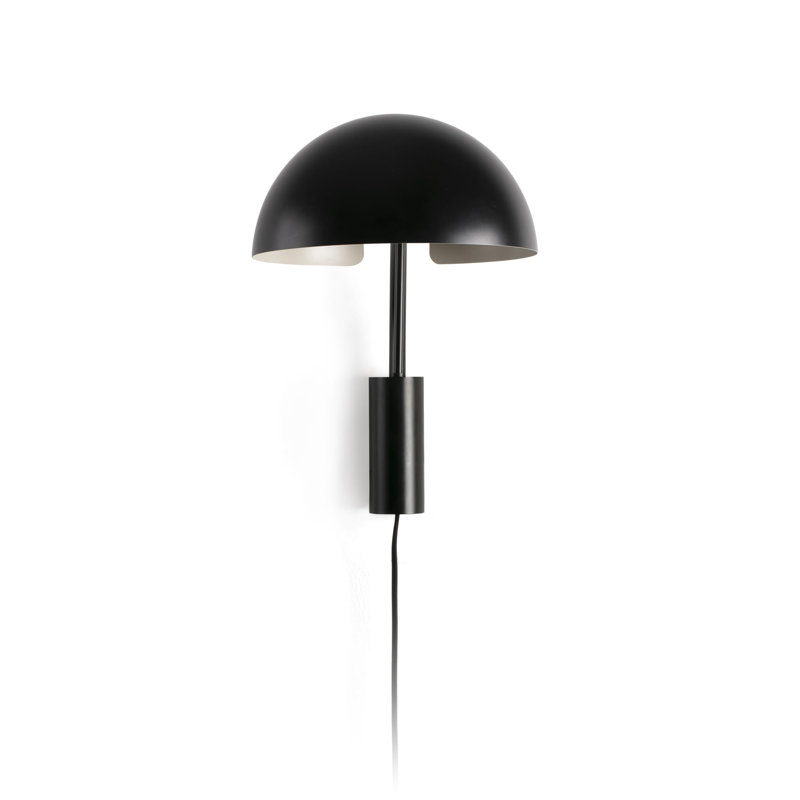 Bras de lampe murale Dominica, Noir