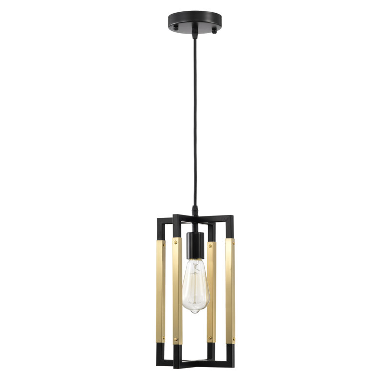 Luminaire suspendu rectangulaire à 1 lumière Figgers