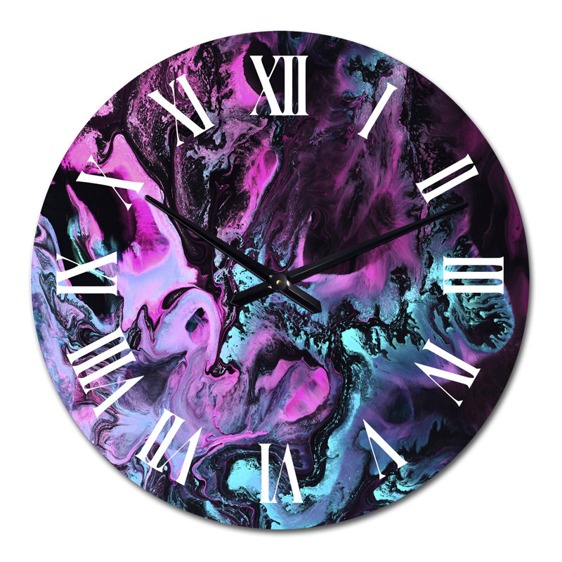 Horloge murale moderne néon, Surdimensionné