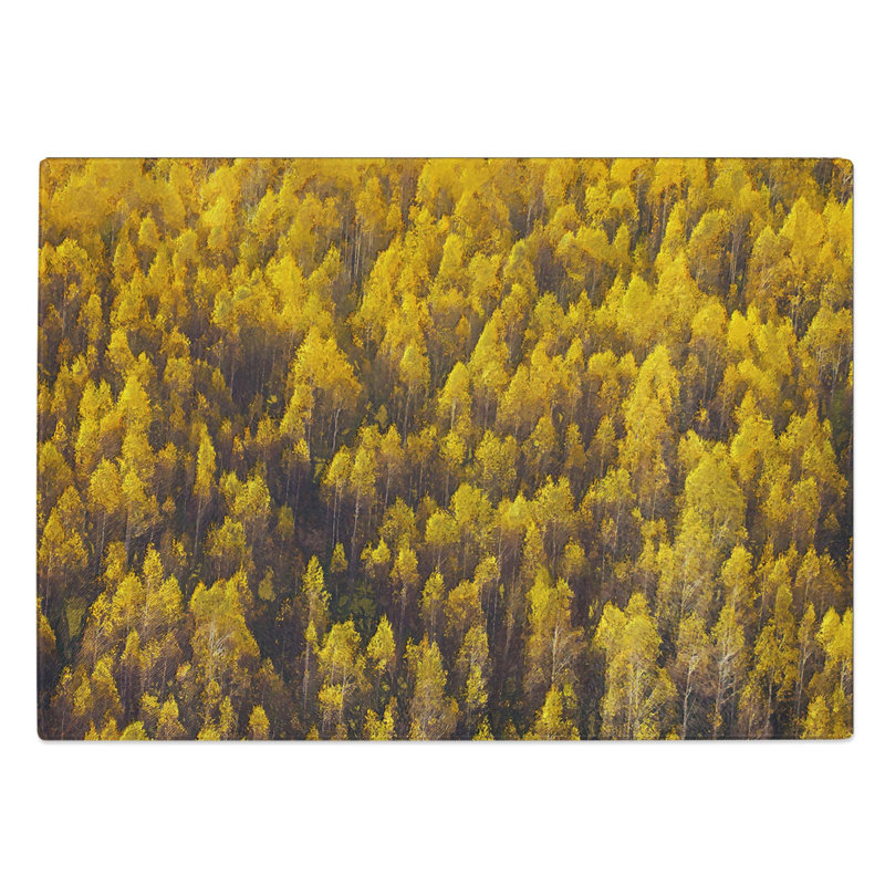 Glass Golden Forest in Abstract Chopping Board, 28.5 cm W x 20 cm L