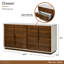 Pavira Walnut 6 - Drawer Dresser