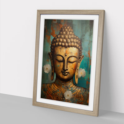 Buddha Art Deco Art - Framed Print