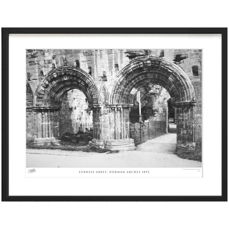 Furness Abbey, Norman Arches 1892 by Francis Frith - Single Picture Frame Print, 28cm H x 36cm W x 2.3cm D