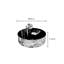 Table basse italienne simple ronde en verre trempé-106264121