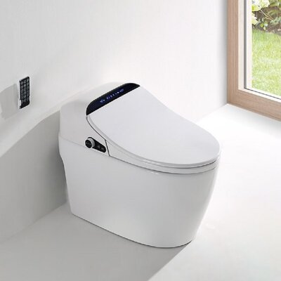 1.27 GPF (Water Efficient) Elongated One-Piece Toilet (Seat Included) -  Homary, wf-J021124-US-WHITE-ALO