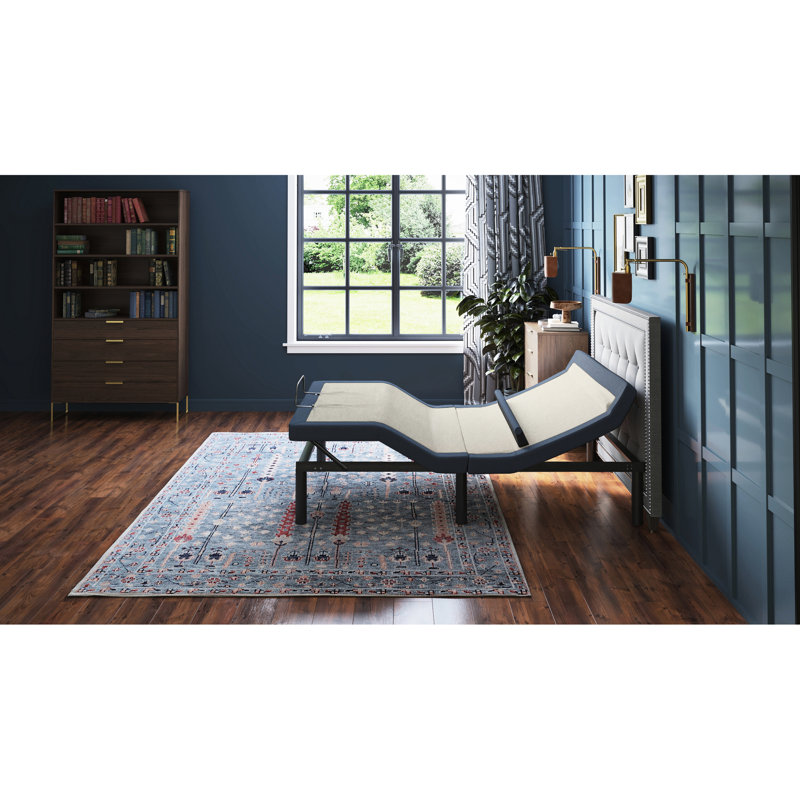 Os65 Adjustable Bed Base: Lumbar Support, Snore Preset, 2 Charging & Folding Head/foot Tilt, Memory, Full