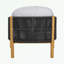 Fauteuil club d'extérieur en bois avec coussin-1028582228